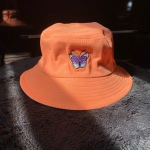 Butterfly embroidered bucket hat